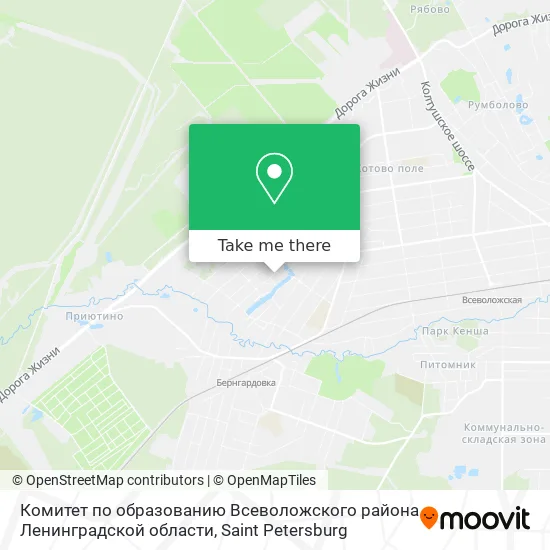 Комитет по образованию Всеволожского района Ленинградской области map
