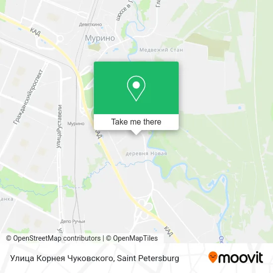 Улица Корнея Чуковского map