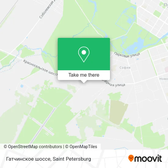 Гатчинское шоссе map