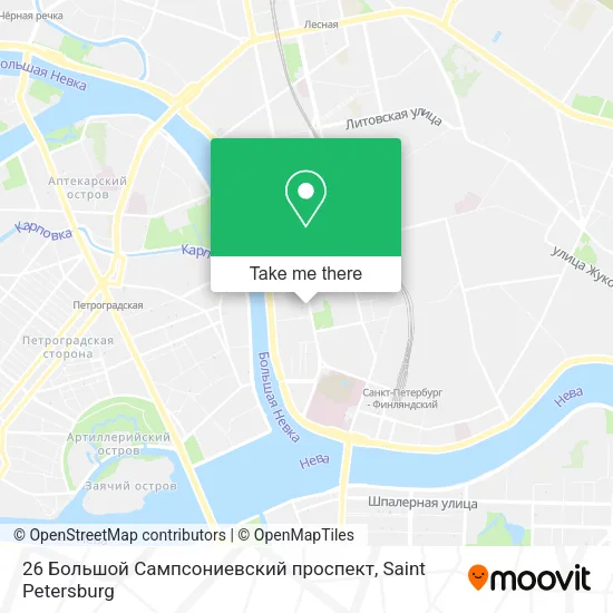 26 Большой Сампсониевский проспект map