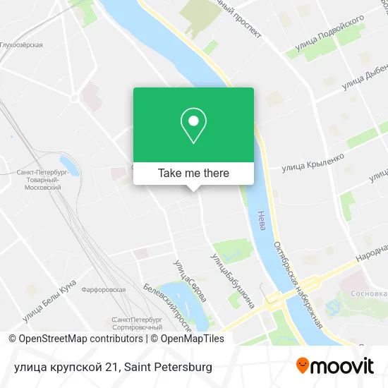 улица крупской 21 map