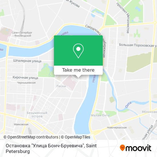 Остановка "Улица Бонч-Бруевича" map