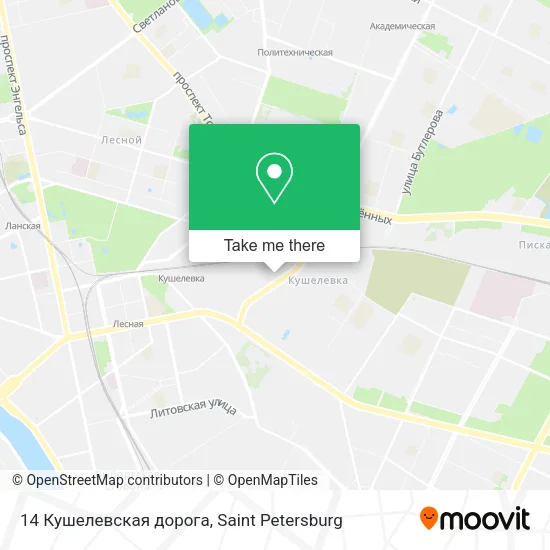 14 Кушелевская дорога map