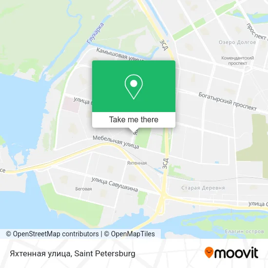 Яхтенная улица map