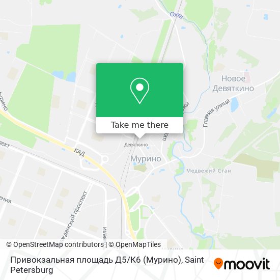 Привокзальная площадь Д5 / К6 (Мурино) map