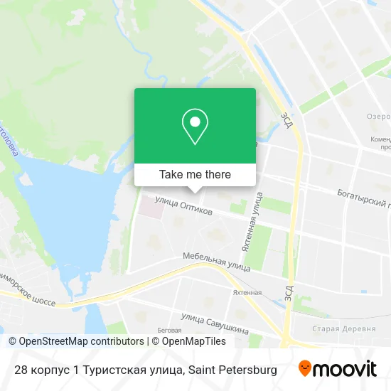 28 корпус 1 Туристская улица map