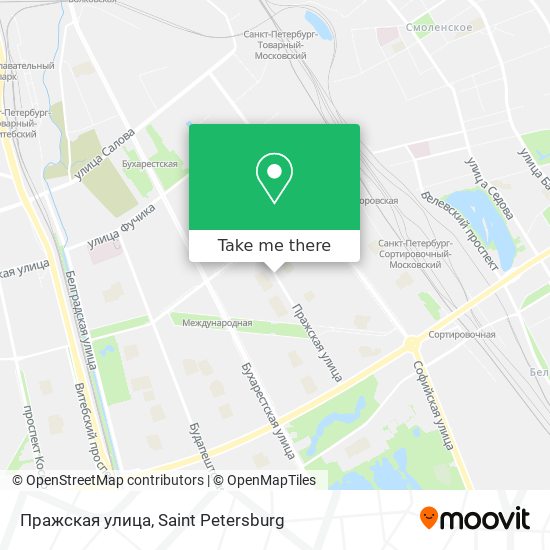 Пражская улица map