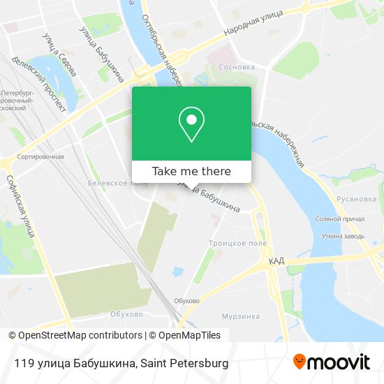 119 улица Бабушкина map