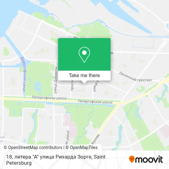 18, литера "А" улица Рихарда Зорге map