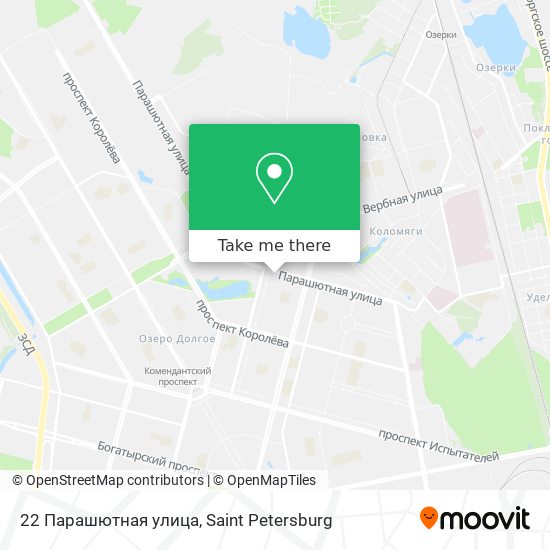 22 Парашютная улица map