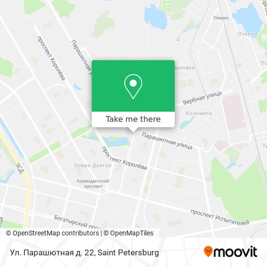 Ул. Парашютная  д. 22 map
