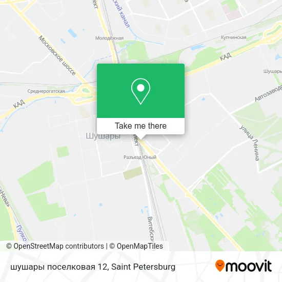 шушары поселковая 12 map