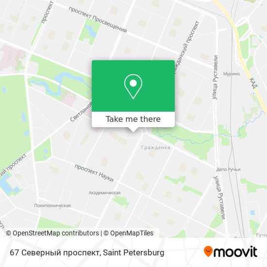 67 Северный проспект map