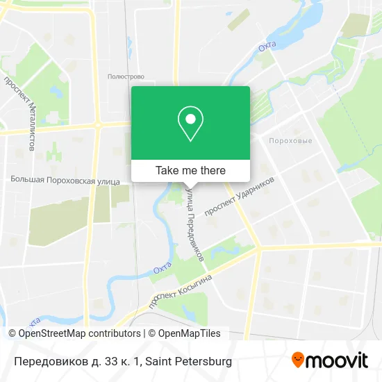 Передовиков д. 33 к. 1 map