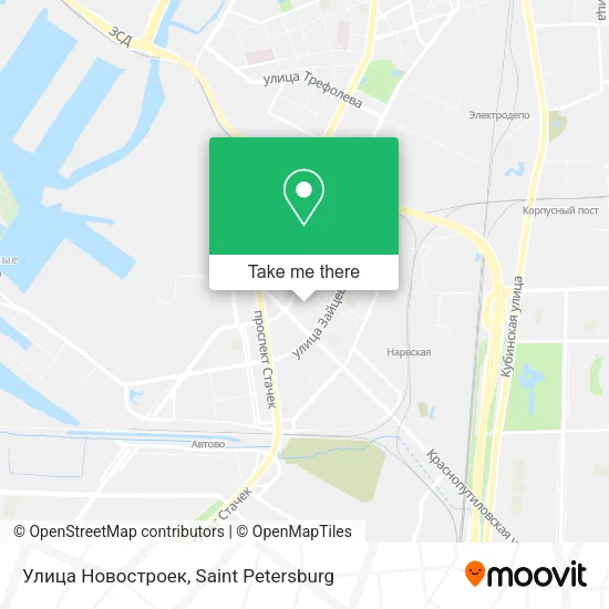 Улица Новостроек map