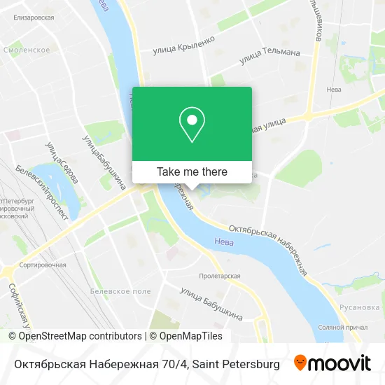 Октябрьская Набережная 70/4 map
