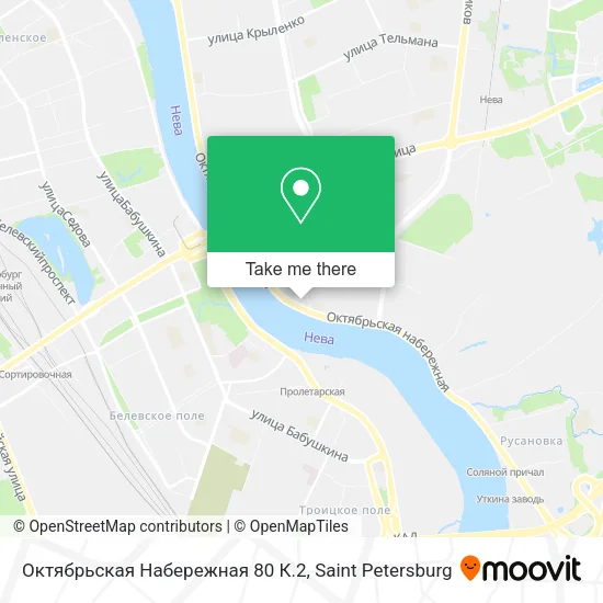 Октябрьская Набережная 80 К.2 map