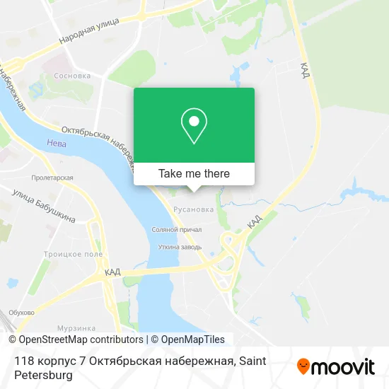 118 корпус 7 Октябрьская набережная map