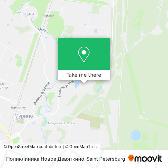 Поликлиника Новое Девяткино map