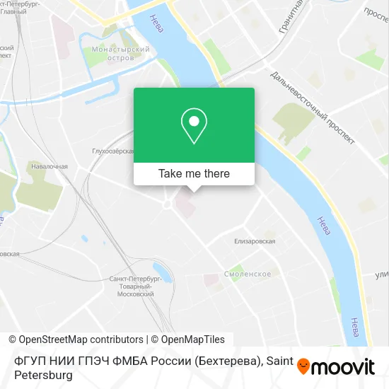 ФГУП НИИ ГПЭЧ ФМБА России (Бехтерева) map