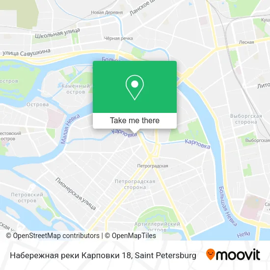 Набережная реки Карповки 18 map