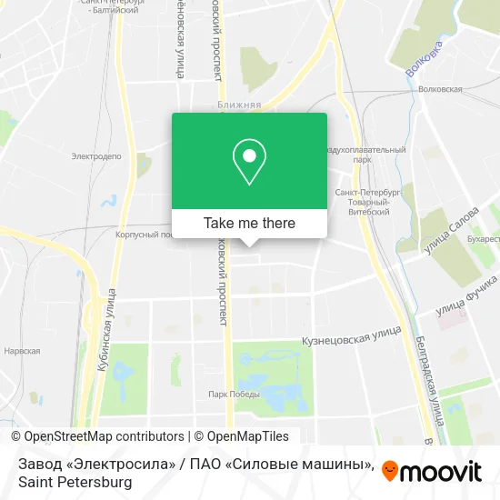 Завод «Электросила» / ПАО «Силовые машины» map