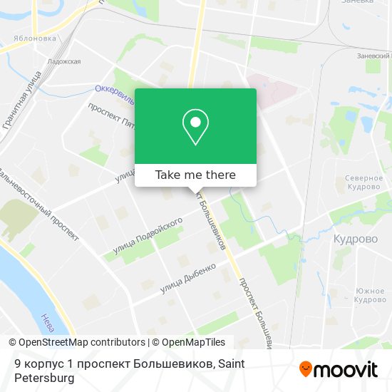 9 корпус 1 проспект Большевиков map