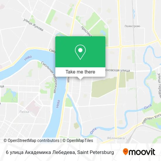 6 улица Академика Лебедева map