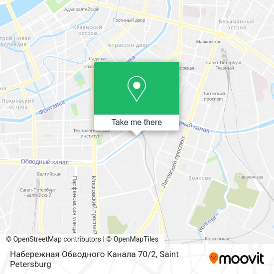Набережная Обводного Канала 70 / 2 map