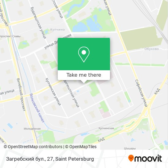 Загребский бул., 27 map
