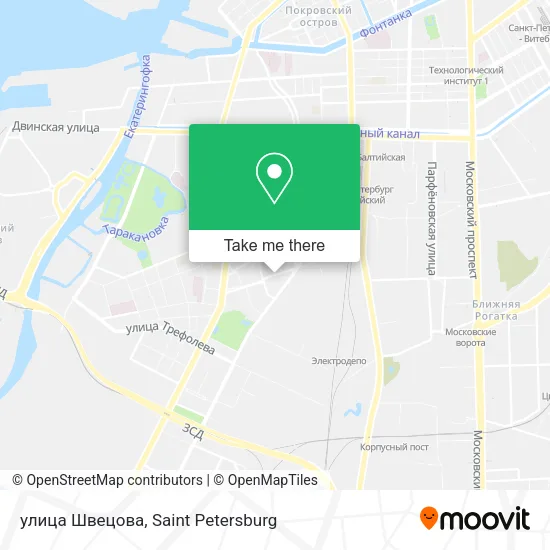 улица Швецова map