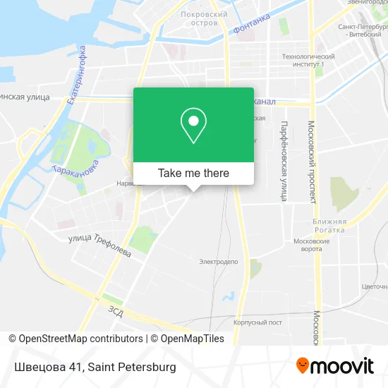 Швецова 41 map