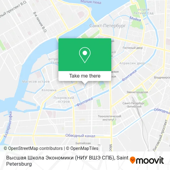 Высшая Школа Экономики (НИУ ВШЭ СПБ) map