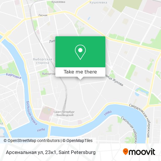 Арсенальная ул, 23к1 map