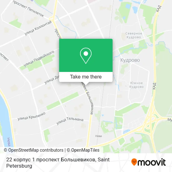 22 корпус 1 проспект Большевиков map