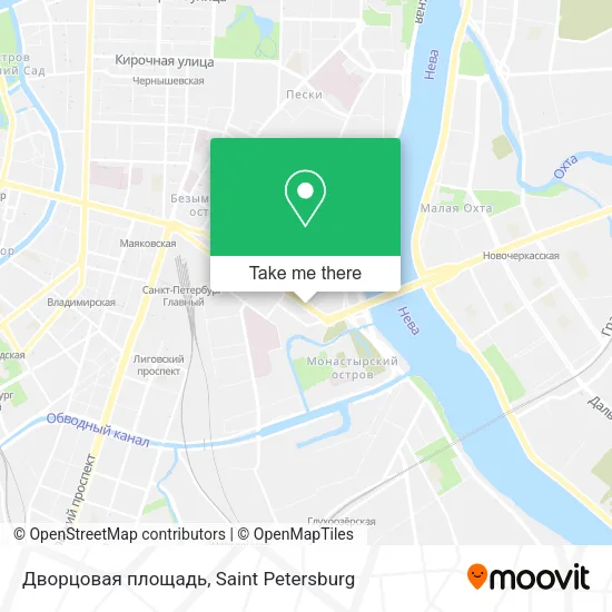 Дворцовая площадь map