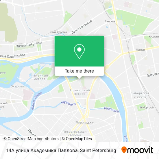14А улица Академика Павлова map