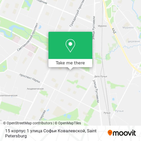 15 корпус 1 улица Софьи Ковалевской map