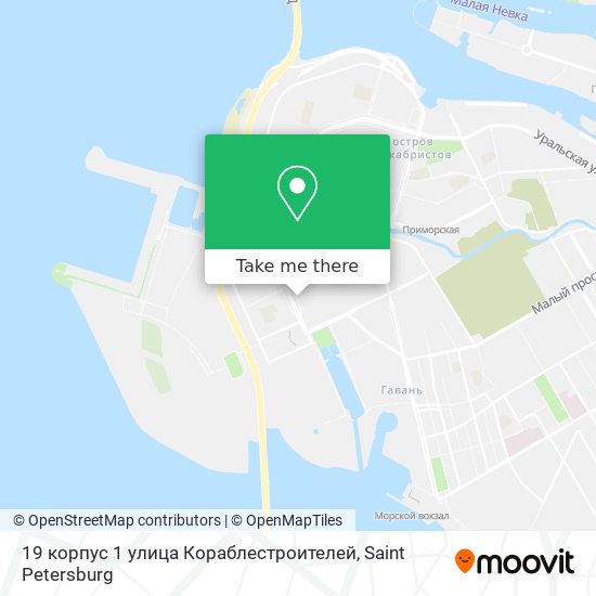 19 корпус 1 улица Кораблестроителей map