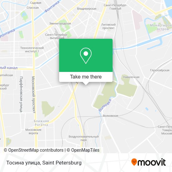Тосина улица map