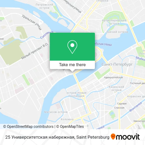 25 Университетская набережная map