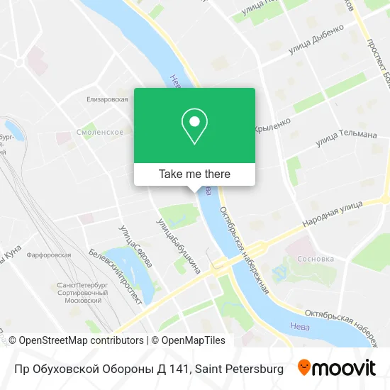 Пр Обуховской Обороны Д 141 map