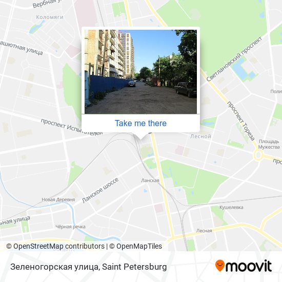 Зеленогорская улица map