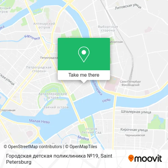 Городская детская поликлиника №19 map