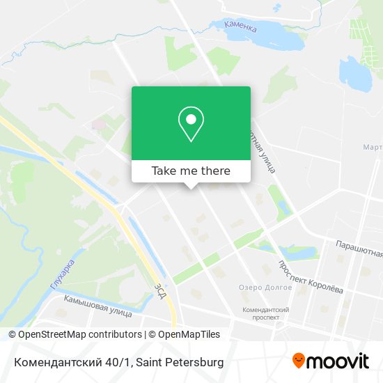Комендантский 40/1 map