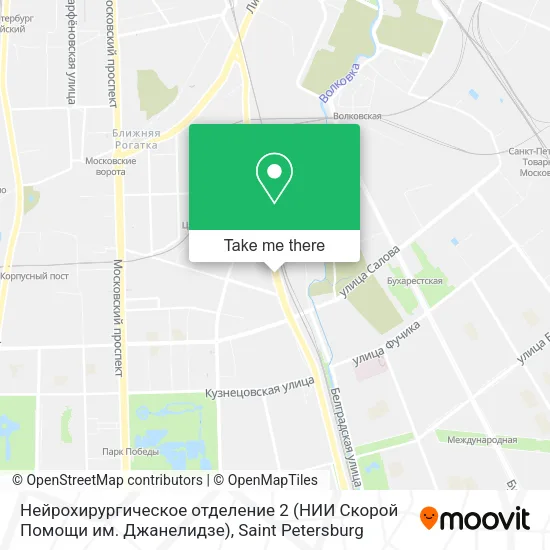 Нейрохирургическое отделение 2 (НИИ Скорой Помощи им. Джанелидзе) map