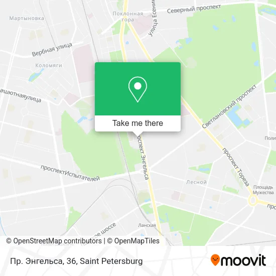 Пр. Энгельса, 36 map