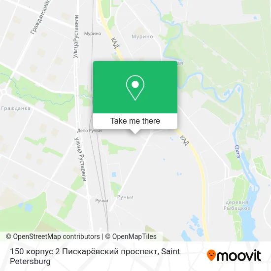 150 корпус 2 Пискарёвский проспект map