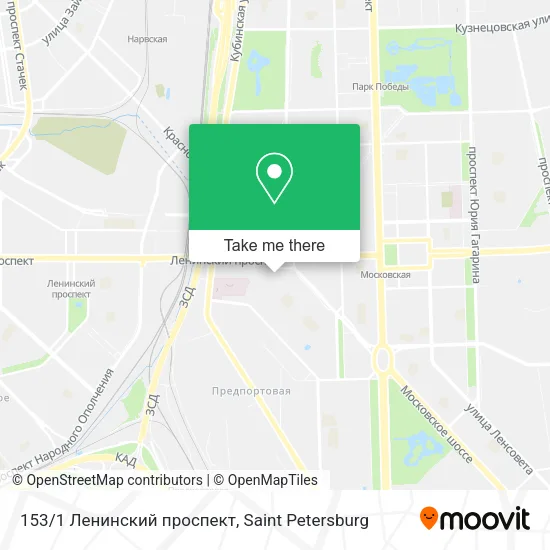153/1 Ленинский проспект map