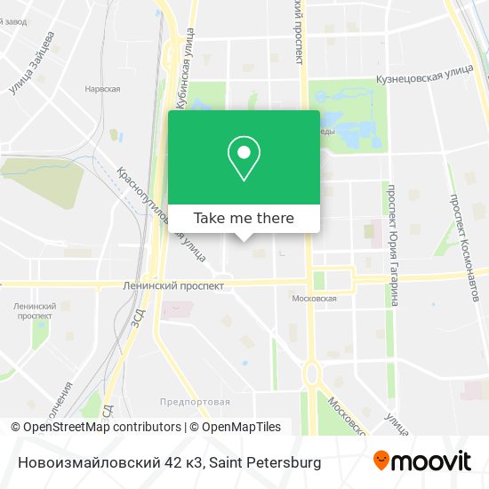 Новоизмайловский 42 к3 map